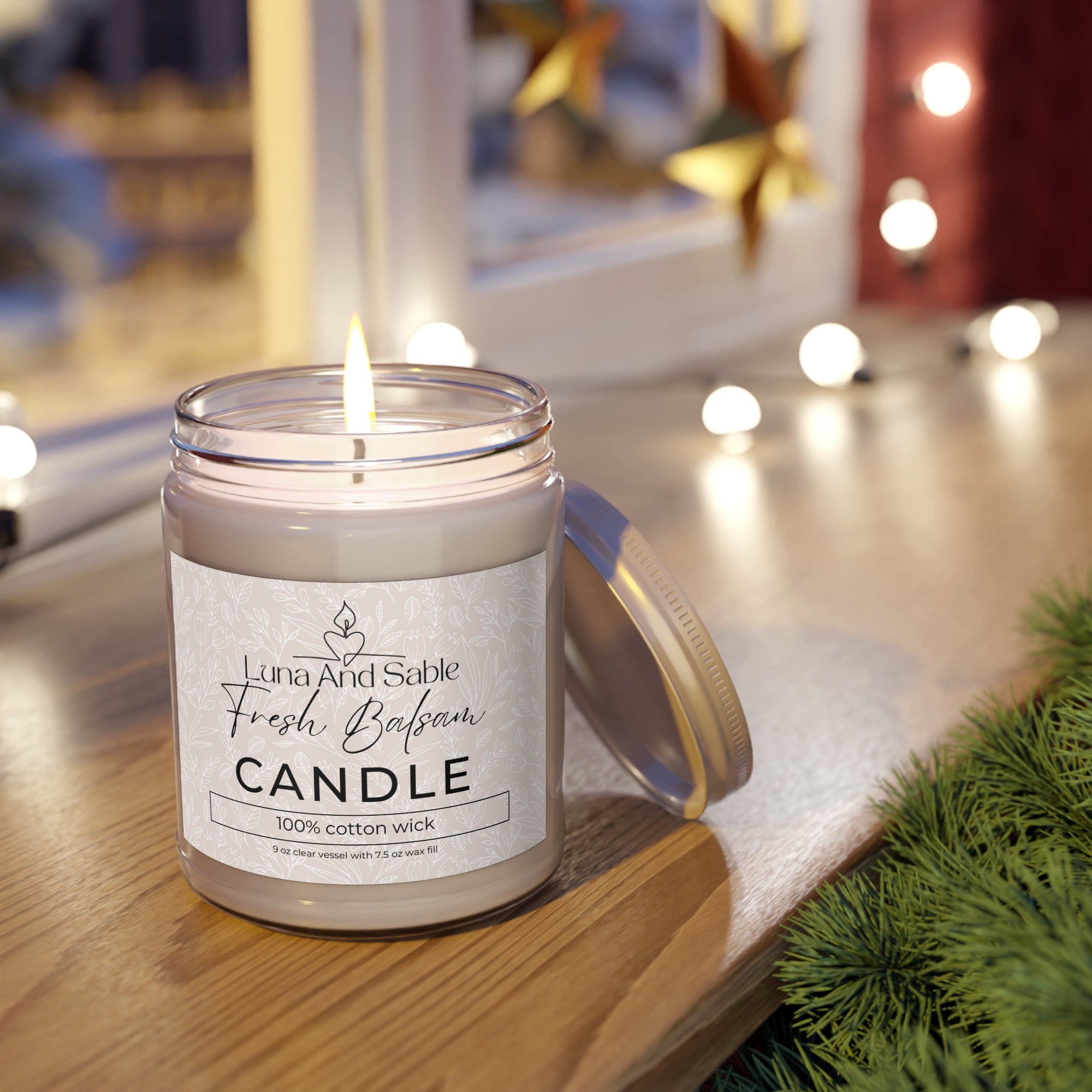 Fresh Balsam Scented Aromatherapy Candle