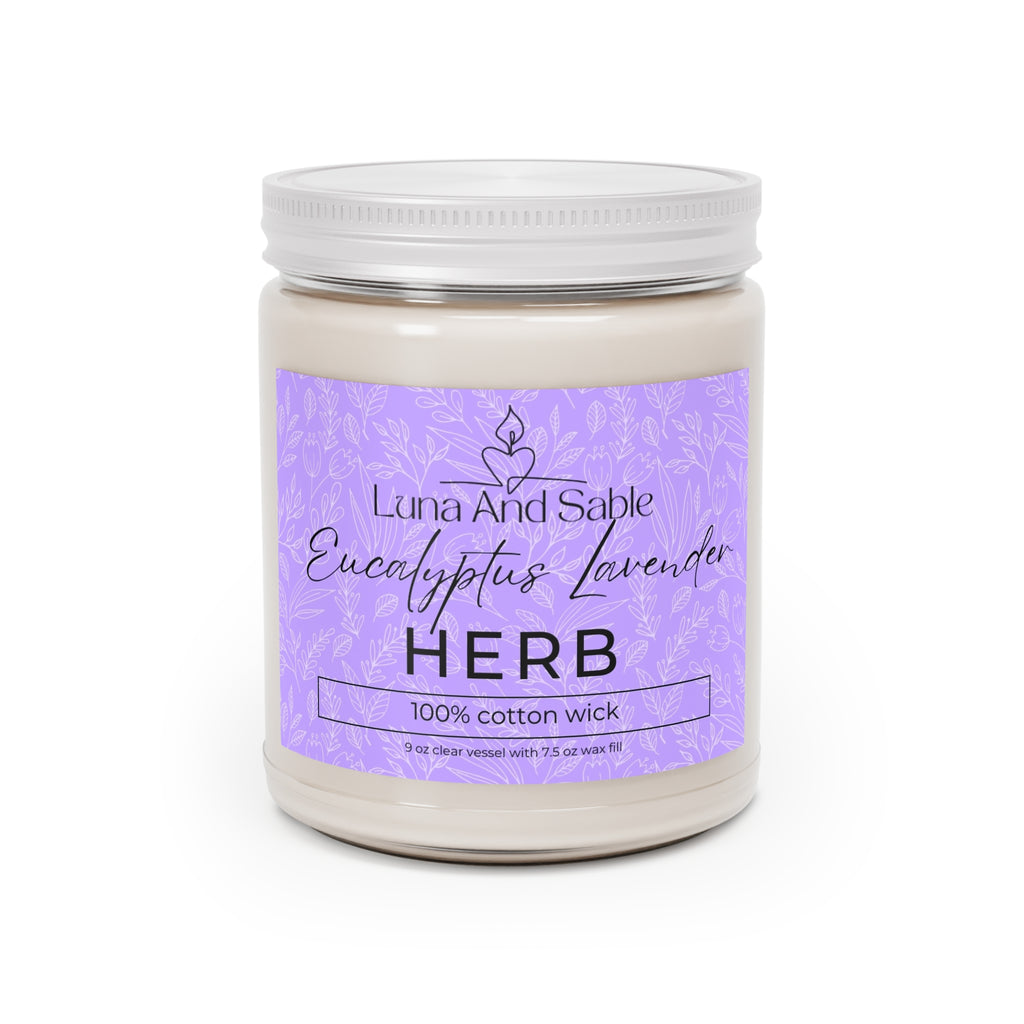 Eucalyptus Lavender Herb Scented Candle
