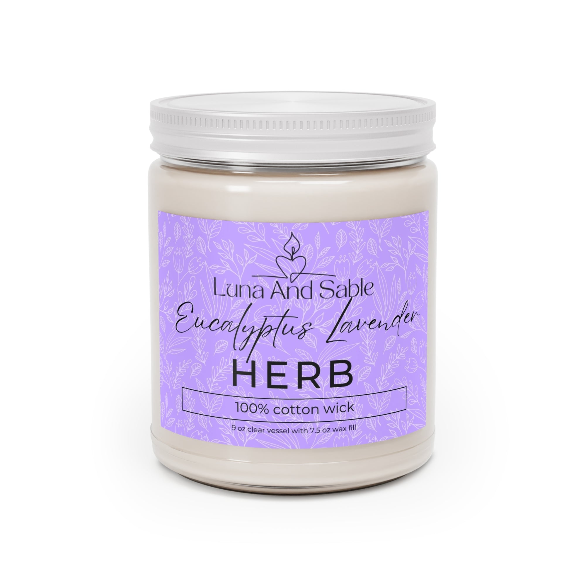 Eucalyptus Lavender Herb Scented Candle