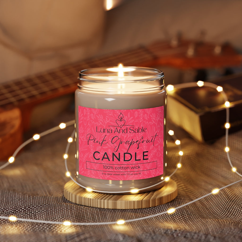 Pink Grape Fruit Scented Candles