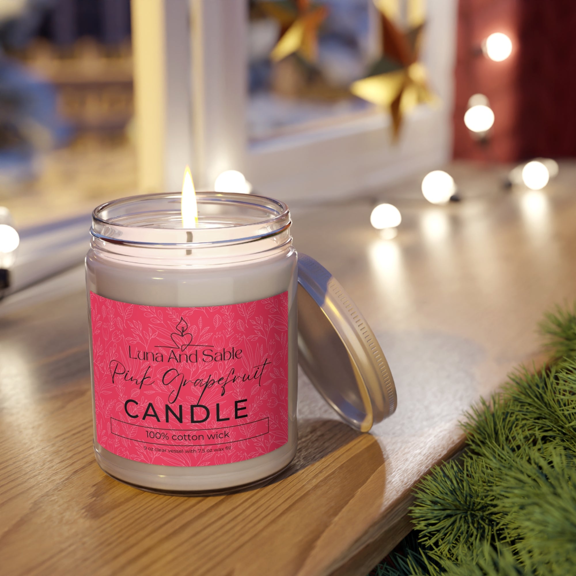 Pink Grape Fruit Scented Candles
