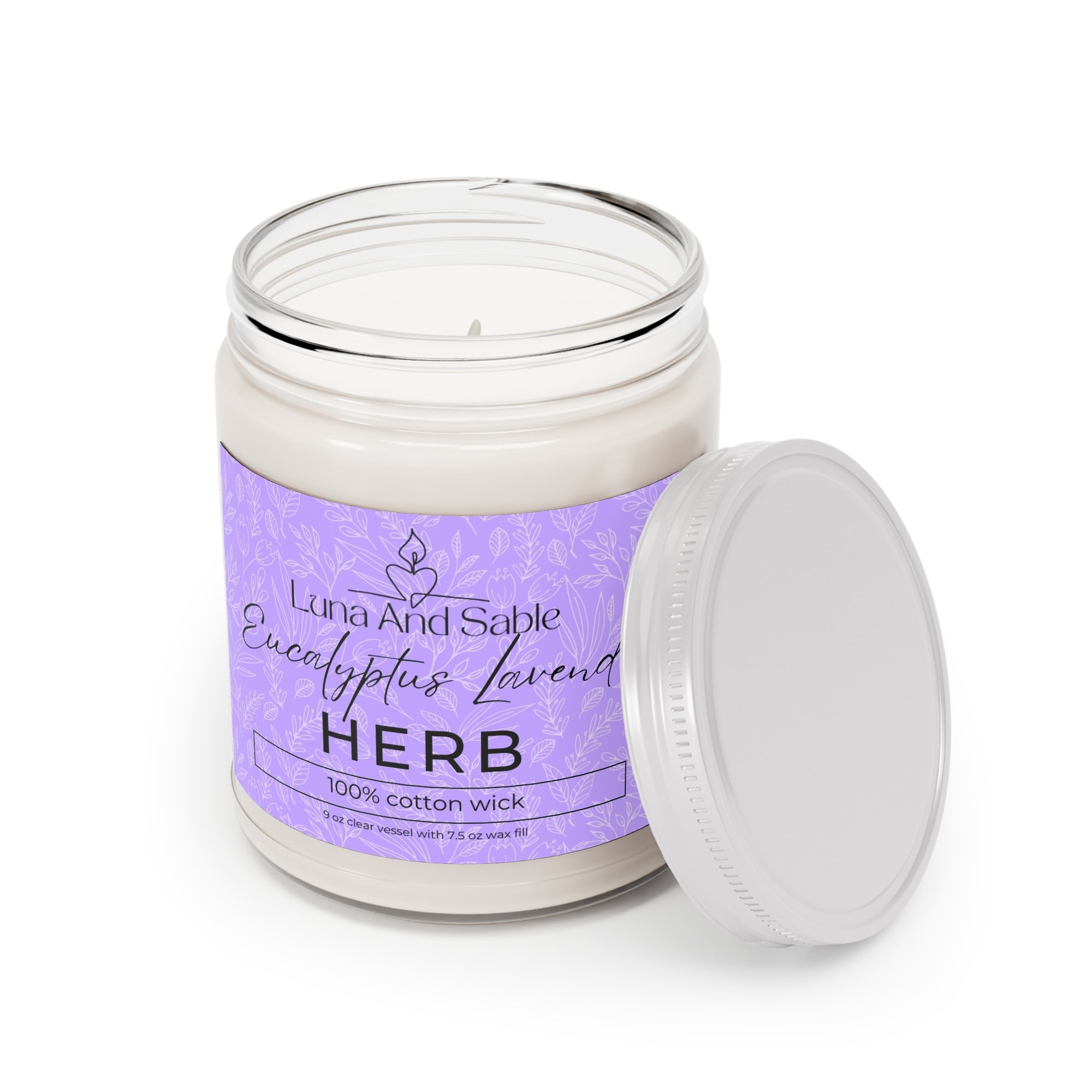 Eucalyptus Lavender Herb Scented Candle