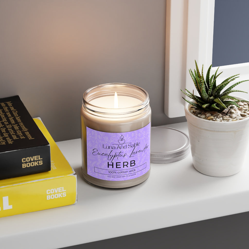 Eucalyptus Lavender Herb Scented Candle