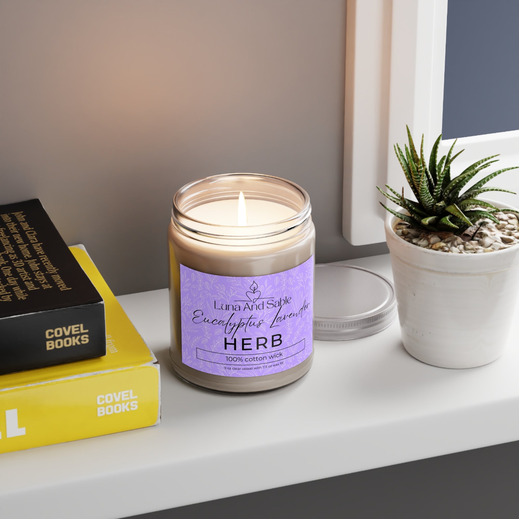 Eucalyptus Lavender Herb Scented Candle